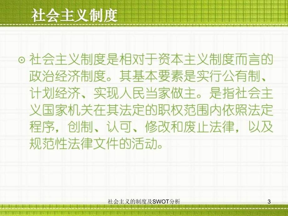 社会主义的制度及SWOT分析课件.ppt_第3页