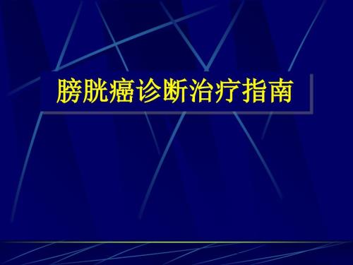 膀胱癌指南PPT课件.ppt