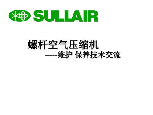 美国寿力空压机资料03.ppt