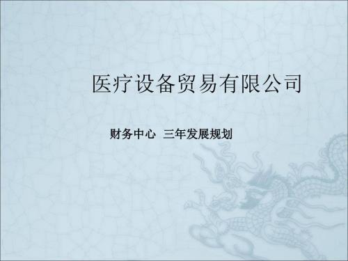 财务中心三年发展规划.ppt