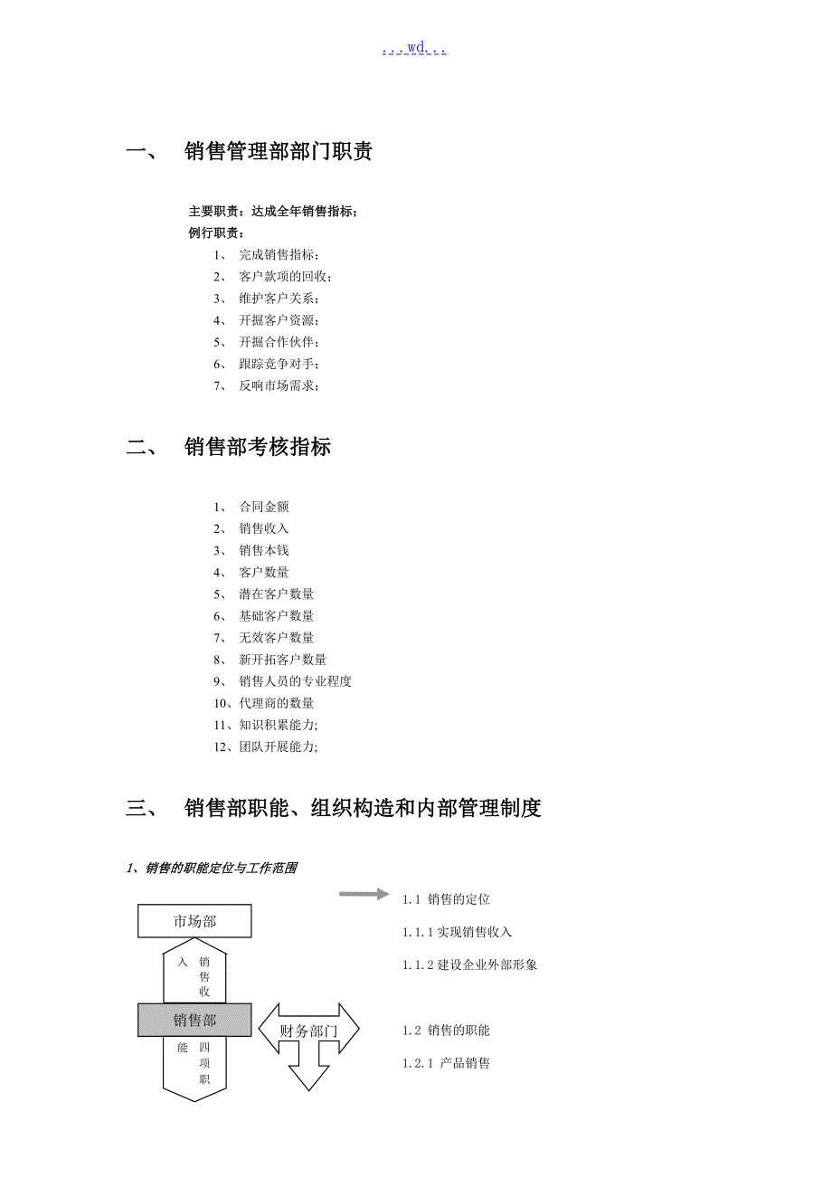 软件公司销售管理部职责制度和流程.doc_第2页