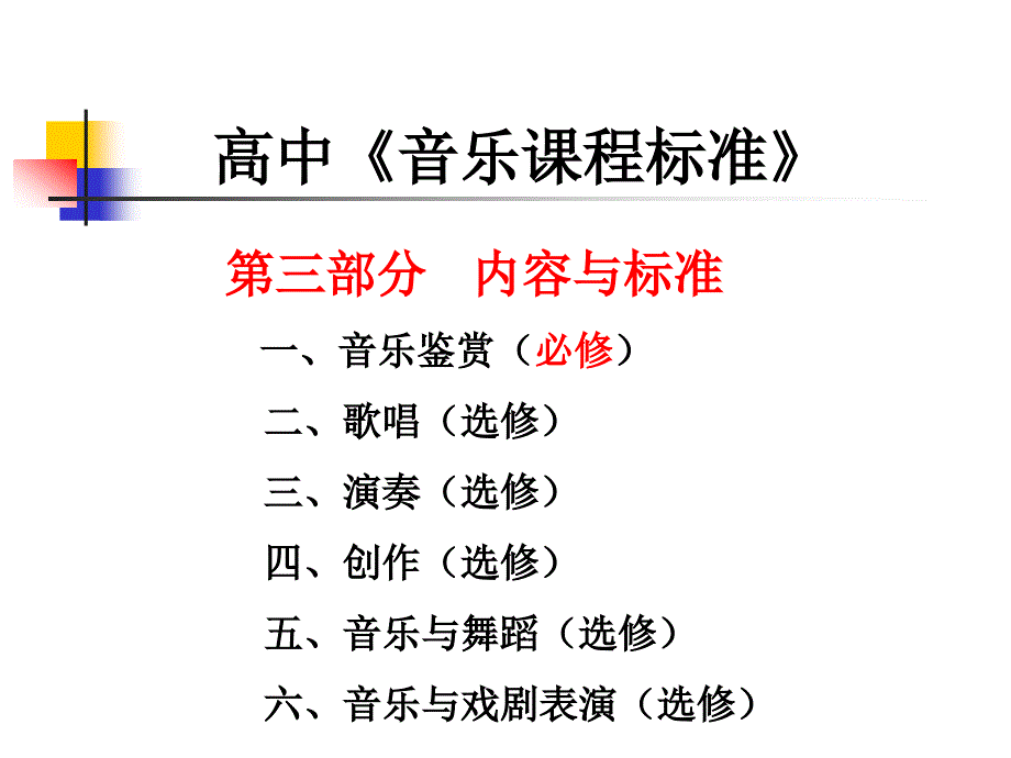 高中音乐课程标准PPT课件.ppt_第1页