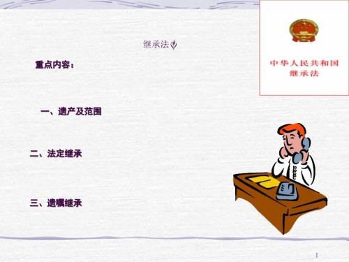 继承法培训讲座ppt课件.ppt