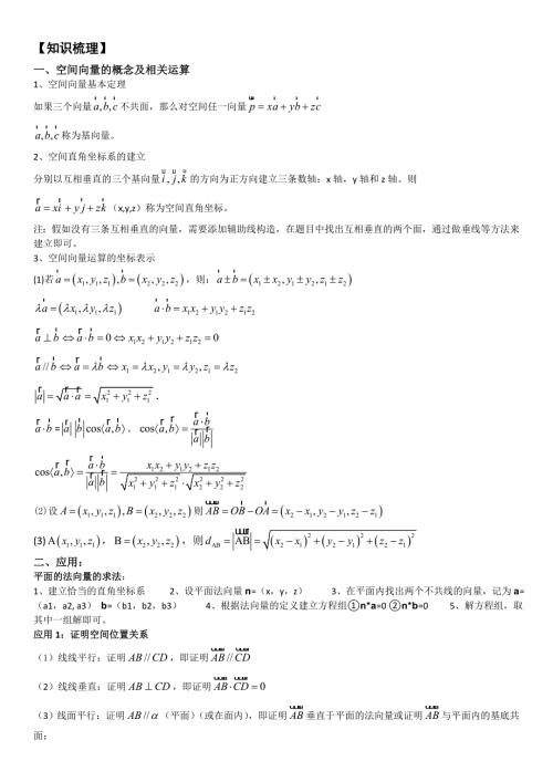 高三立体几何大题专题用空间向量解决立体几何类问题.doc