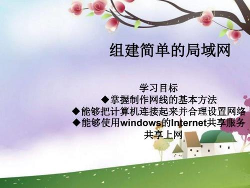 组建简单的局域网.ppt