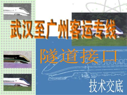 隧道接口技术交底MT课件.ppt