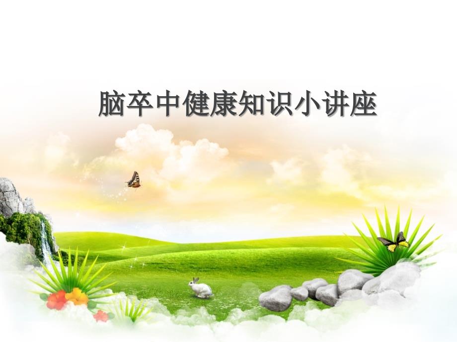 脑卒中知识小讲课PPT课件.ppt_第1页