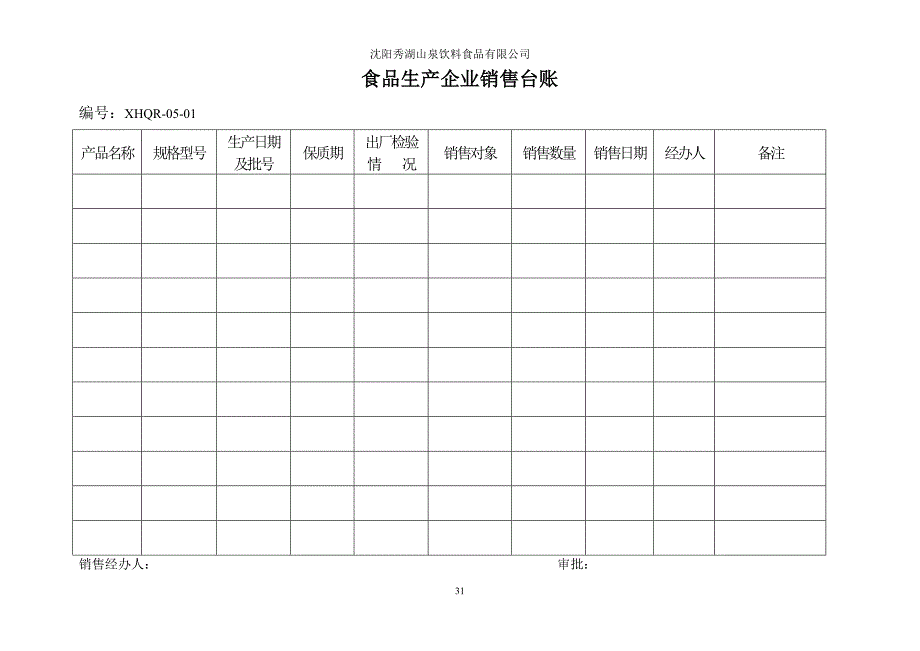 纯净水矿泉水行业各种台账记录.doc_第3页