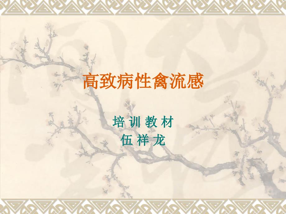 高致病性禽流感PPT课件.ppt_第1页