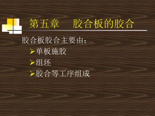 胶合板的胶合PPT课件.ppt