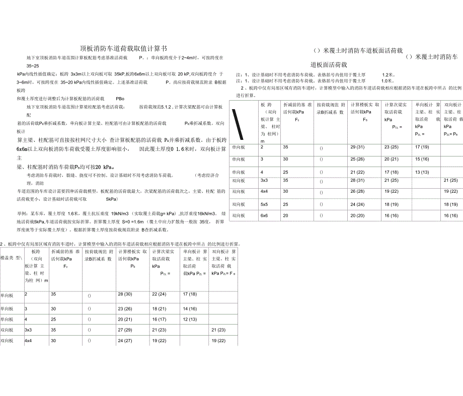 顶板消防车道荷载计算书.docx_第1页