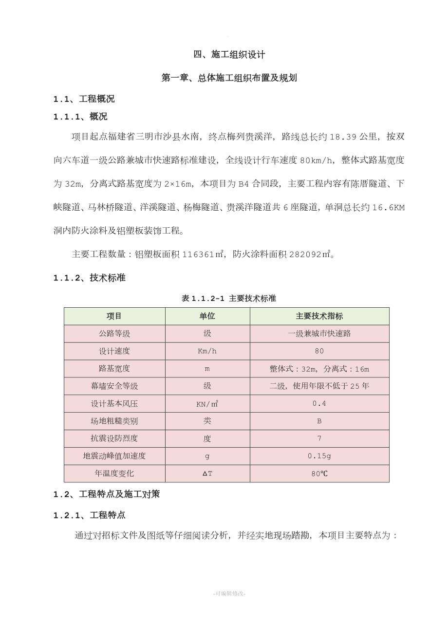 隧道洞内装饰工程施工方案.doc_第1页