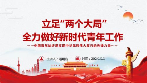 立足两个大局全力做好新时代青年工作专题党课演示PPT.pptx