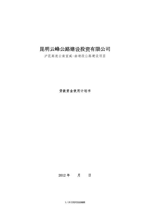 资金使用计划书.doc