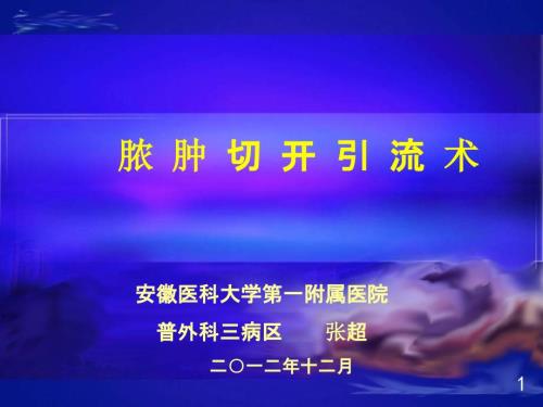 脓肿切开引流术课件ppt.ppt