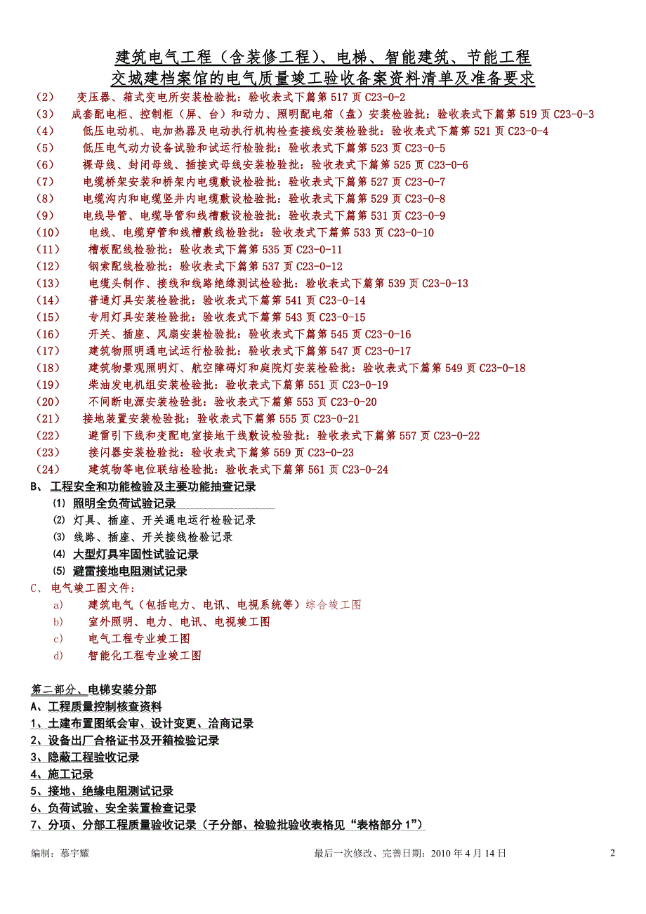 重点5最新电气工程竣工验收资料.doc_第2页