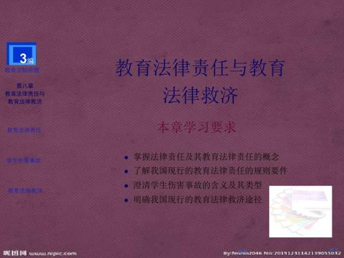 第八章教育法律责任与法律救济.pptx