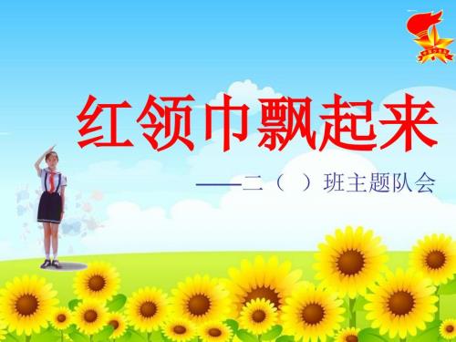 红领巾飘起来班队会.ppt