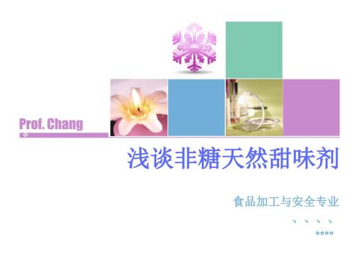非糖天然甜味剂PPT课件.ppt
