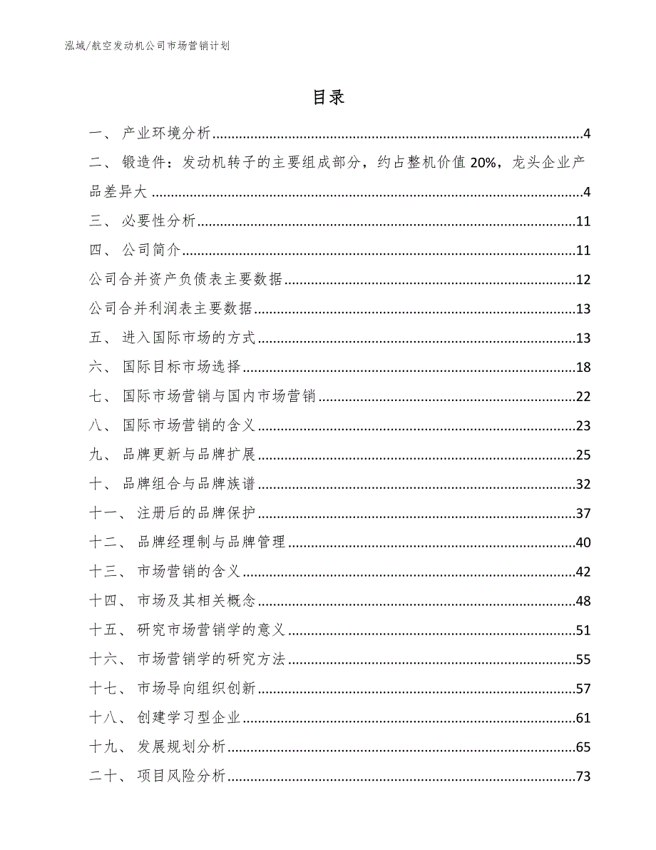 航空发动机公司市场营销计划.docx_第2页