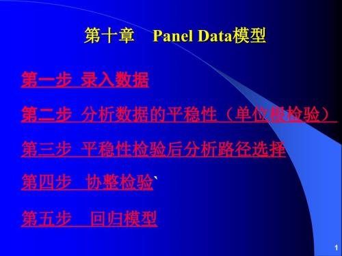 面板数据步骤详解.ppt