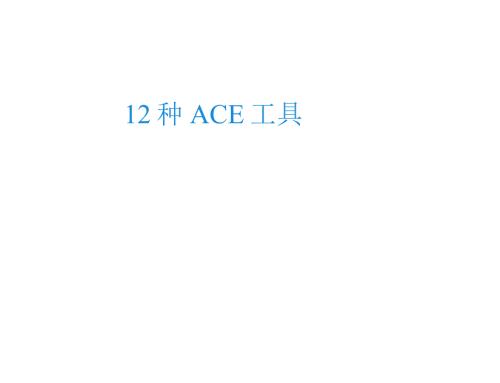 获取竞争优势ACE十二种管理工具.docx