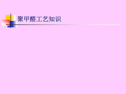 聚甲醛工艺知识2.ppt