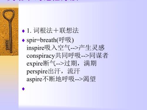 英语单词记忆方法PPT课件.ppt