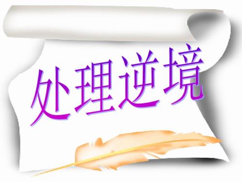 逆境的处理PPT课件.ppt