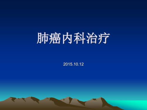 肺癌内科治疗.ppt