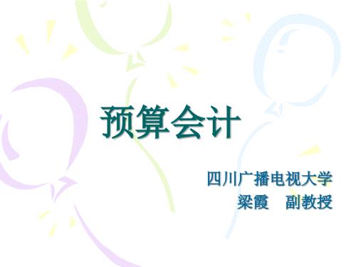 预算会计PPT课件.ppt