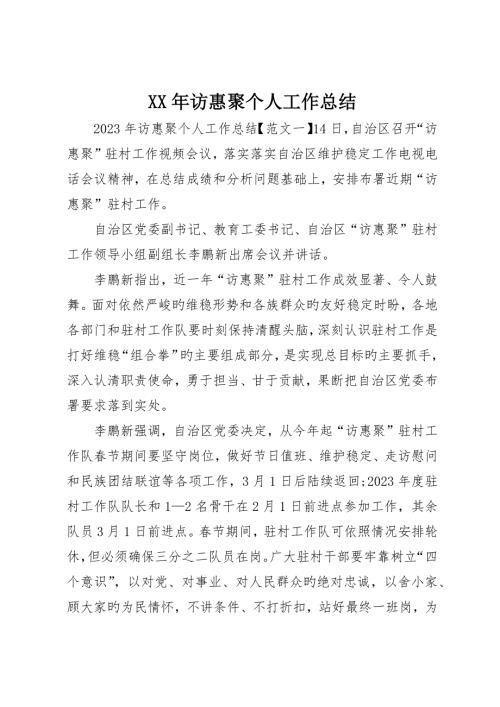 访惠聚个人工作总结.docx