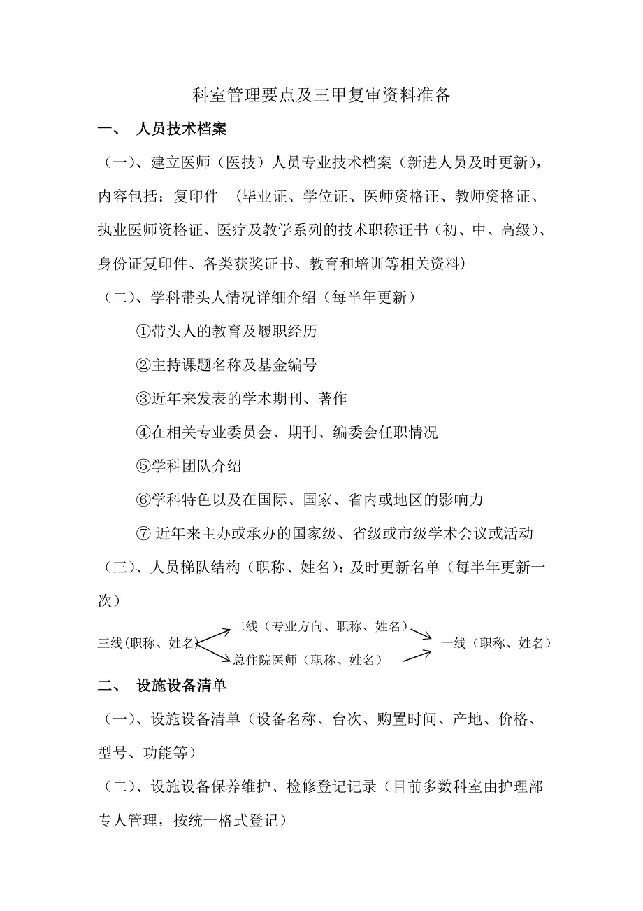 科室管理及三甲复审资料准备.doc_第1页