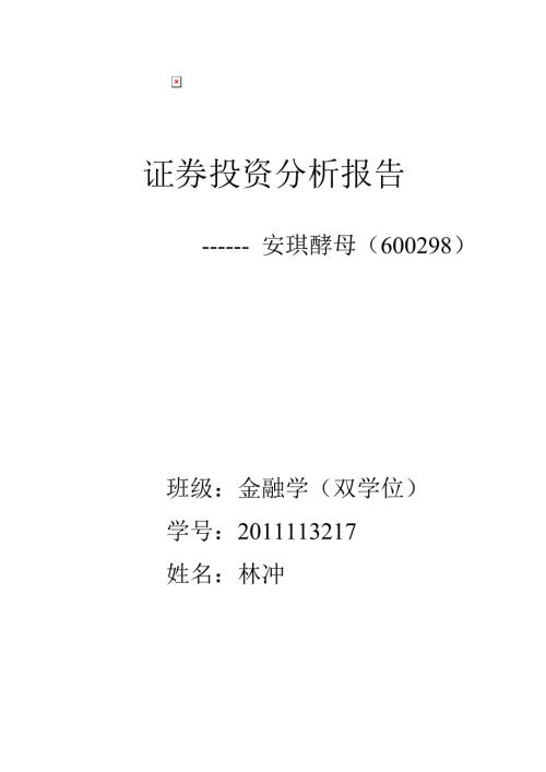证券投资分析报告.doc