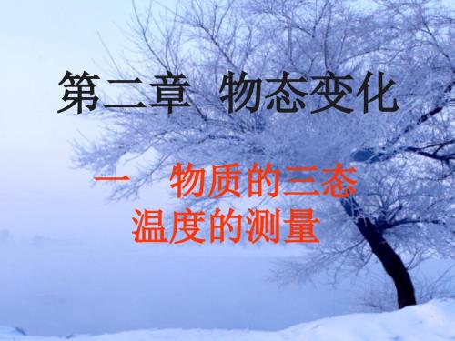 苏科版物理八年级上册第二章第一节物质的三态温度的测量课件共49张PPT.ppt