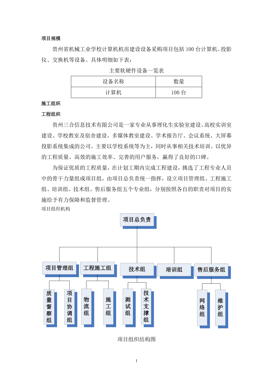 网络类产品安装调试方案.doc_第1页