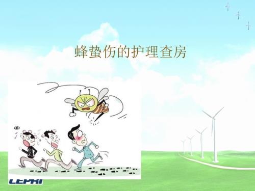 蜂蛰伤的护理查房PPT课件01.ppt