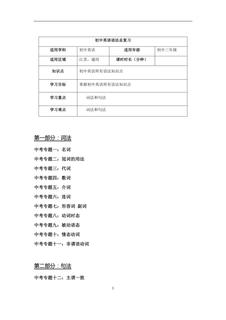 译林英语中考语法总复习.docx_第1页