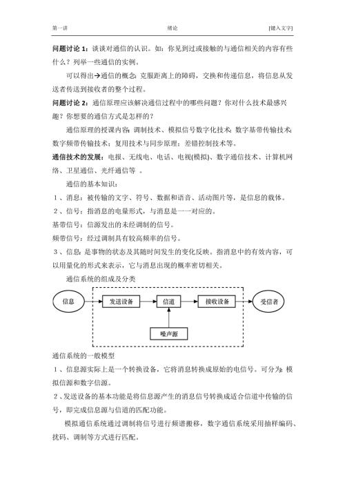 通信原理电子教案.docx