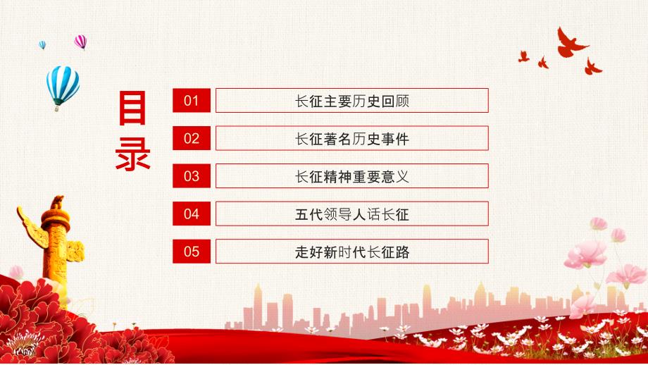 长征精神永放光芒红军长征胜利85周年动态动态讲课PPT演示课件.pptx_第3页