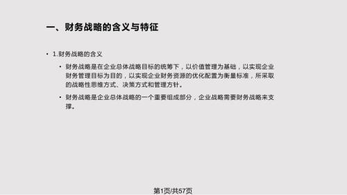 财务管理学第004章财务战略与预算PPT课件.pptx
