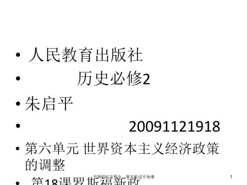 罗斯福新政教材分析.ppt