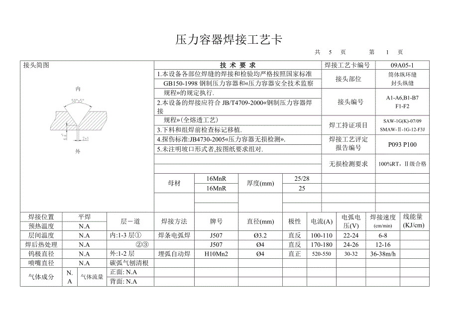 罐焊接工艺卡200m3氮气储罐焊接工艺卡.doc_第2页