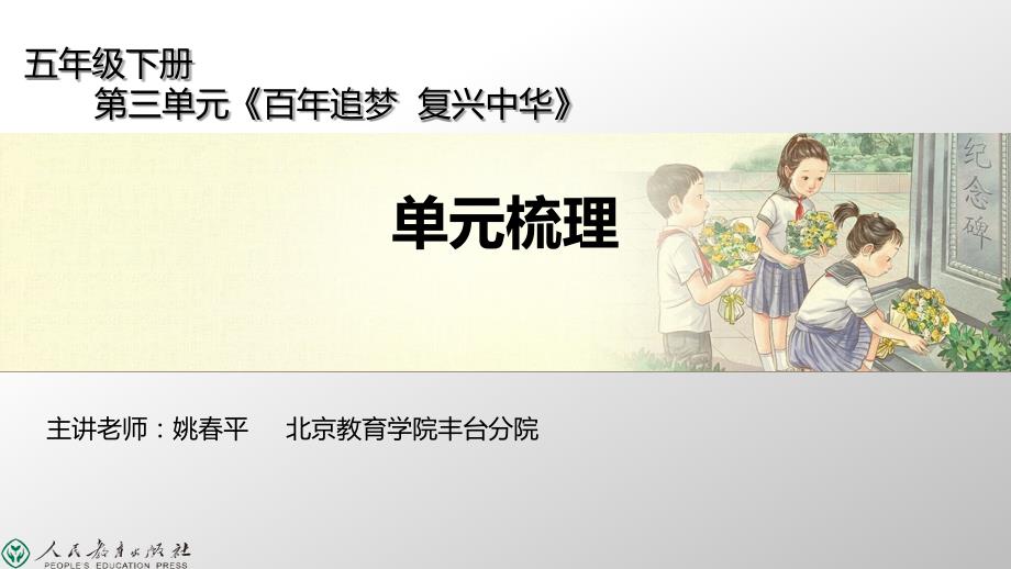 第三单元百年追梦复兴中华单元梳理.pptx_第1页