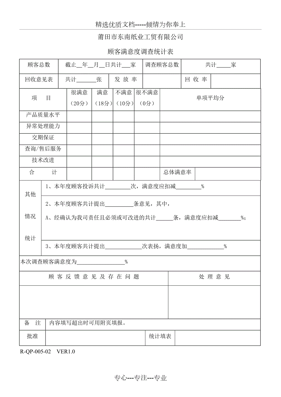 顾客满意度调查统计表共5页.doc_第2页