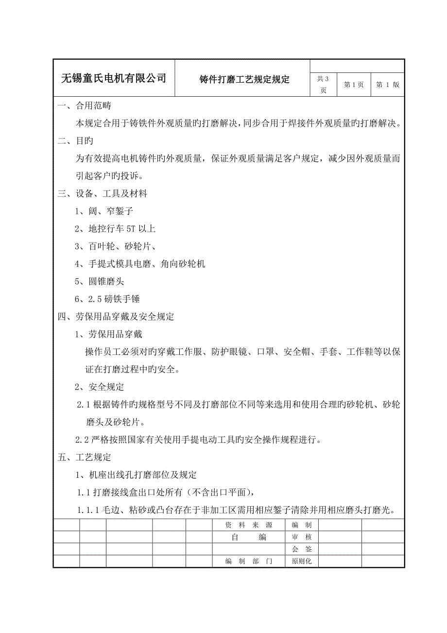 铸件打磨标准工艺要求统一规定.doc_第2页