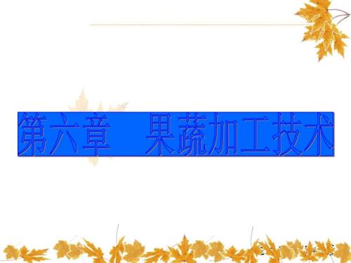 第六章果蔬加工技术.ppt