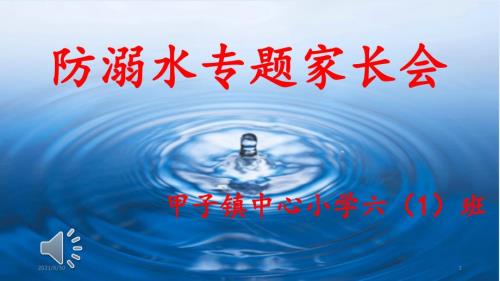 防溺水专题家长会PPT课件.ppt