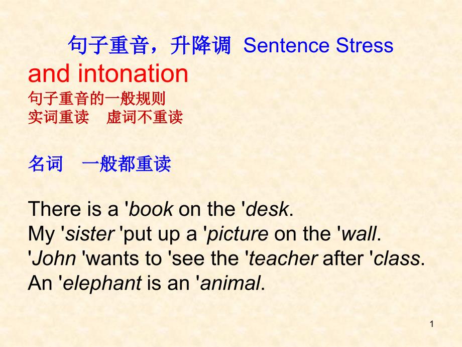英语句子的重音和升降调详解吴建伟.ppt_第1页