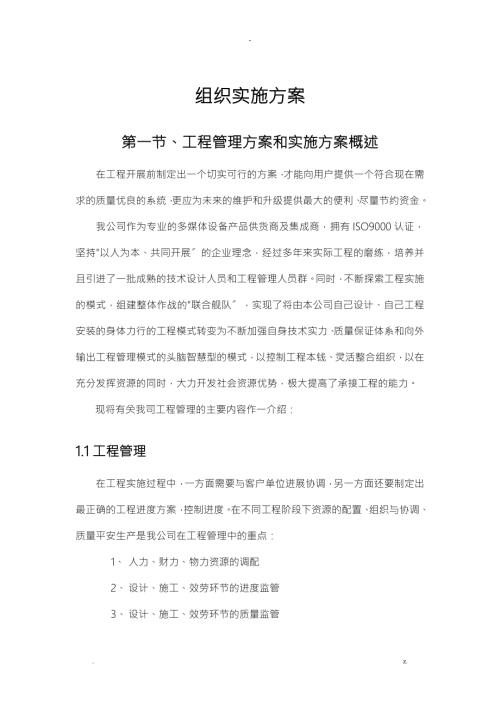 组织实施计划方案.doc